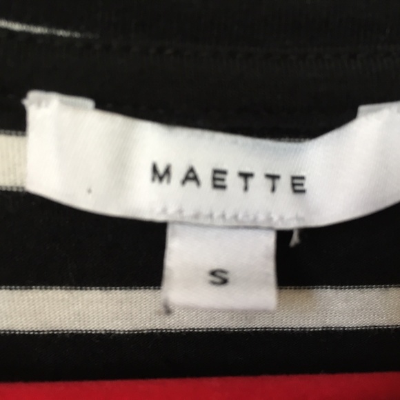 Maette Black & White Striped Bell Sleeve Top - Picture 8 of 15